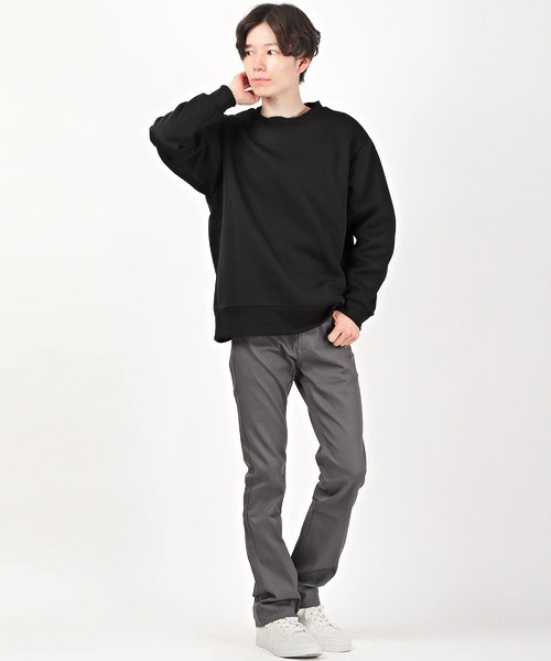 LUXSTYLE（ラグスタイル） セーター ニット フリースクルーネック