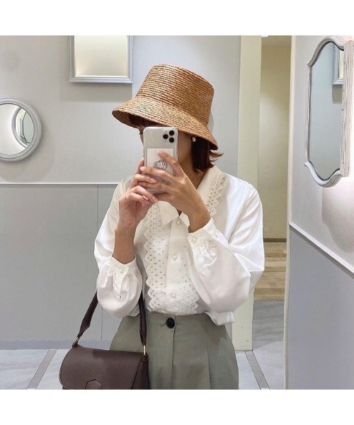 ジャクムス ボブ・ソリ ラフィア バケット ハット ベージュ BEAUTY＆YOUTH UNITED ARROWS 帽子 ハット ラフィア バケット