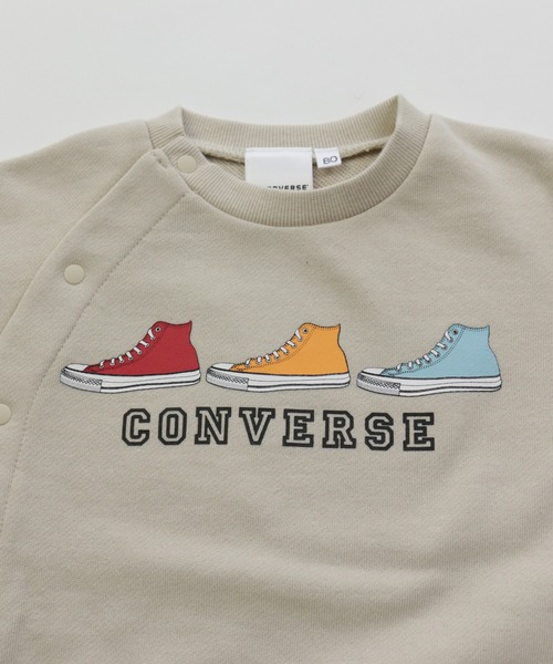CONVERSE（コンバース） ベビー服 ロゴバリエーション長袖ロンパース