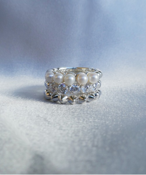 e.m.（イーエム） 指輪 リング SILVER925スタッズボールリング