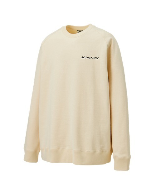 on スウェット ホワイト レディースS Onitsuka Tiger トレーナー スウェット SWEAT TOP / スウェット