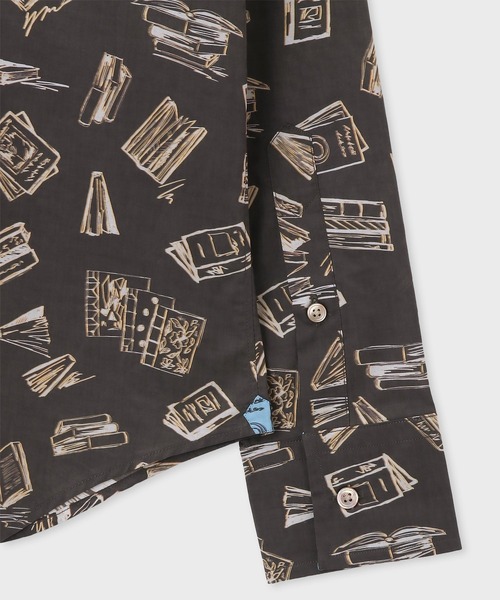 シャツ ブラウス フォーリングブック プリントシャツ / 224373 N8878 フォーリングブック プリントシャツ Paul