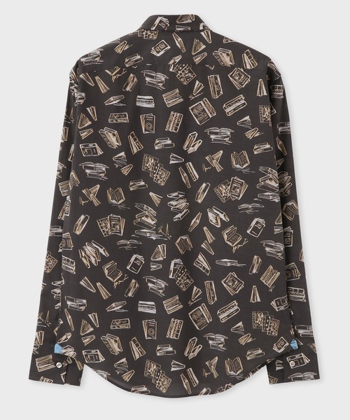 シャツ ブラウス フォーリングブック プリントシャツ / 224373 N8878 フォーリングブック プリントシャツ Paul