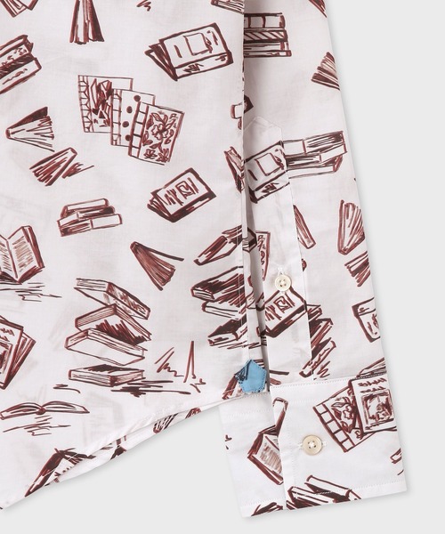 シャツ ブラウス フォーリングブック プリントシャツ / 224373 N8878 フォーリングブック プリントシャツ Paul