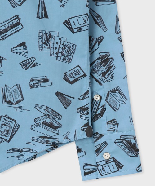 シャツ ブラウス フォーリングブック プリントシャツ / 224373 N8878 フォーリングブック プリントシャツ Paul