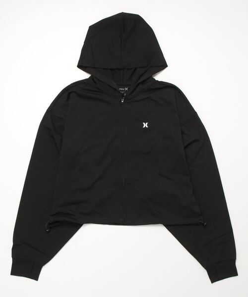 美品ハーレーダビッドソン フルジップパーカー フード付き ジャケット レディース Hurley パーカー 「Hurley:ハーレー」レディースジップパーカー