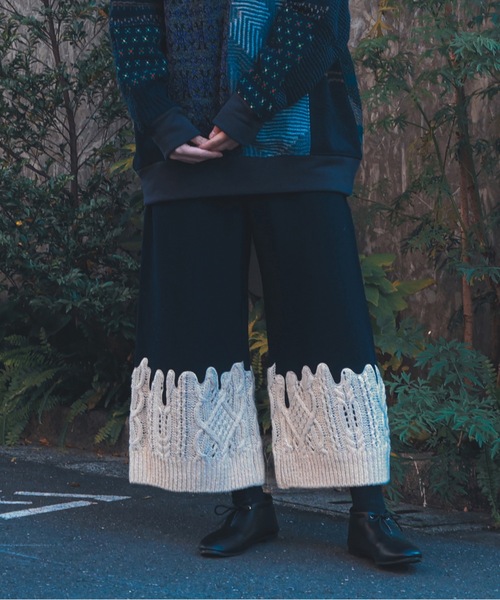 bedsidedrama（ベッドサイドドラマ） パンツ Erode Knit Wide Pants
