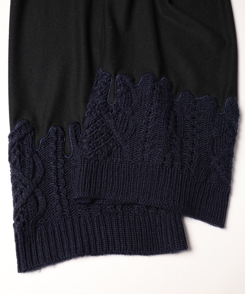 bedsidedrama（ベッドサイドドラマ） ワイドパンツ パンツ Erode Knit