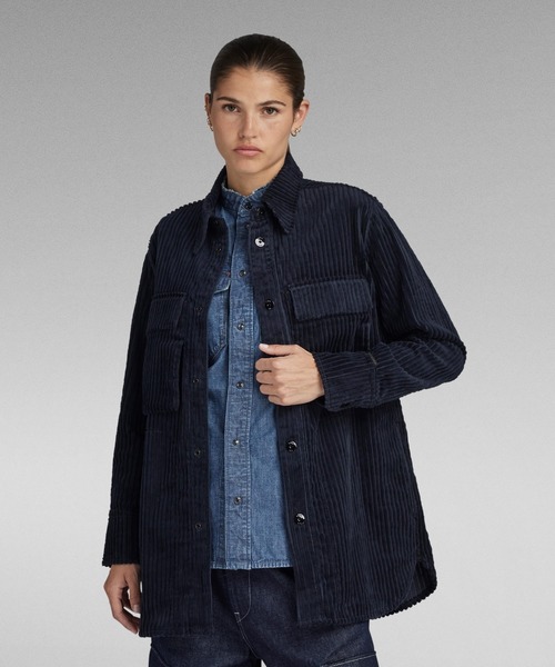 1円/秋冬/G-STAR RAW/XXSサイズ/コーデュロイ コート GARBER CORD 