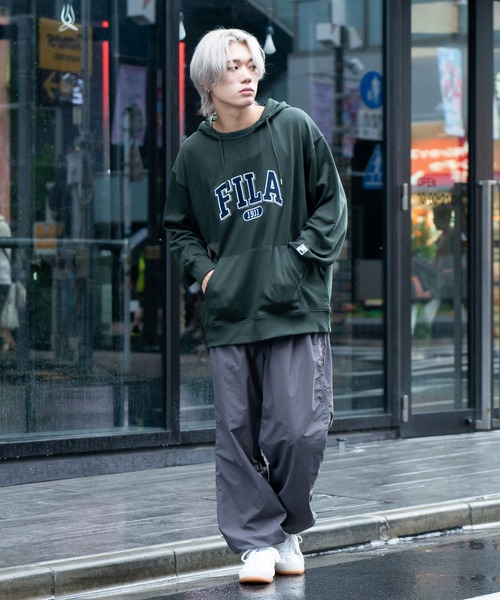 FILA パーカー 「FILA/フィラ」カレッジワッペン ビッグ