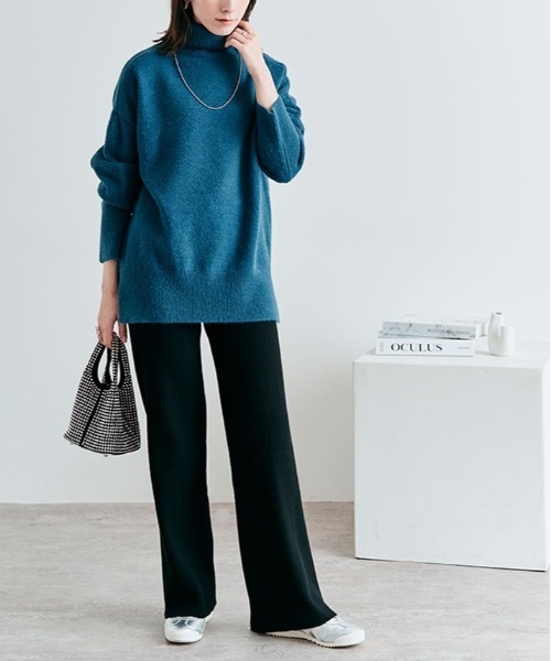 パンツ リブニット セミワイド レディース : ZOZOTOWN Yahoo!店 - 通販