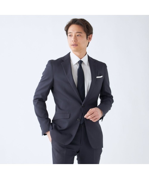 スリムタイプスーツ(上下セット)【値下げしました】 SUIT SELECT セットアップ 「SLIM TAPERED」「秋冬」2釦シングル