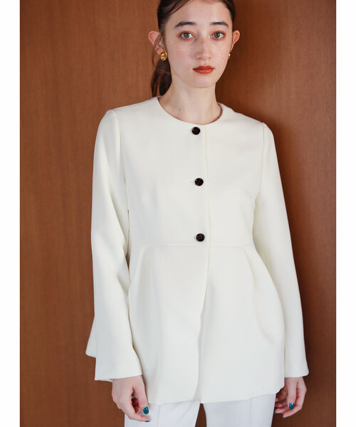 La TOTALITE（ラ トータリテ） レディース ジャケット ノーカラー