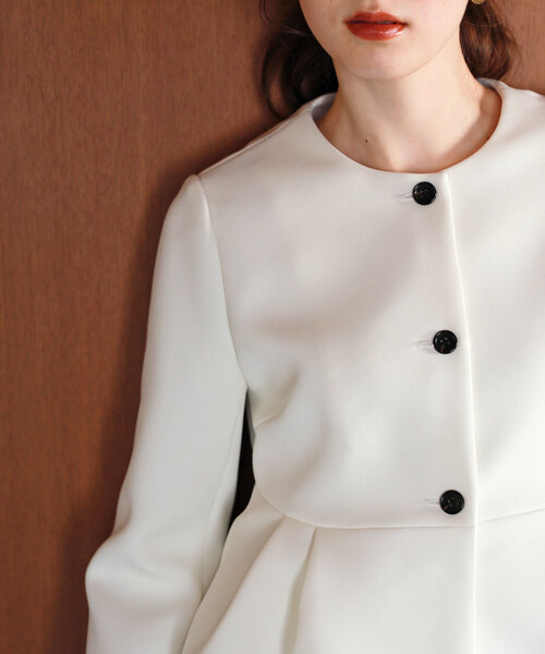 La TOTALITE（ラ トータリテ） レディース ジャケット ノーカラー