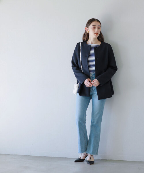 La TOTALITE（ラ トータリテ） レディース ジャケット ノーカラー