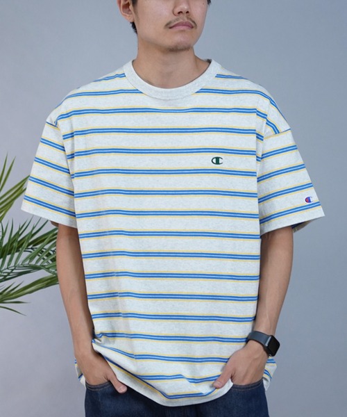 tシャツ Tシャツ CHAMPION/チャンピオン 半袖Tシャツ ロゴ刺繍  