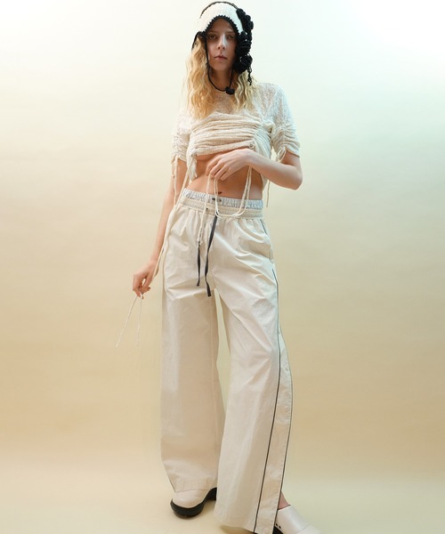 Lace Shirring Tops/レースシャーリングトップス【MAISON