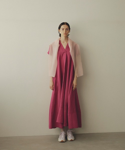 emmi ワンピース リネン混フレアワンピース : ZOZOTOWN Yahoo!店 