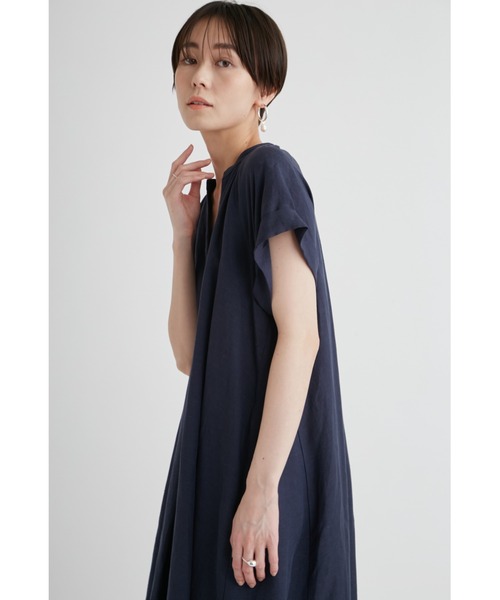 emmi ワンピース リネン混フレアワンピース : ZOZOTOWN Yahoo!店 