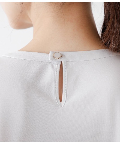 tシャツ ポリエステル強撚スムース フロントタイ半袖プルオーバー レディース NEWYORKER tシャツ ポリエステル強撚スムース フロントタイ半袖