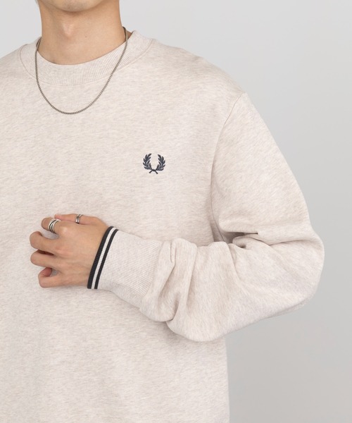 FRED PERRY ベージュ トレーナー  Lサイズ M7535 FRED PERRY トレーナー スウェット 「FRED PERRY」Crew Neck
