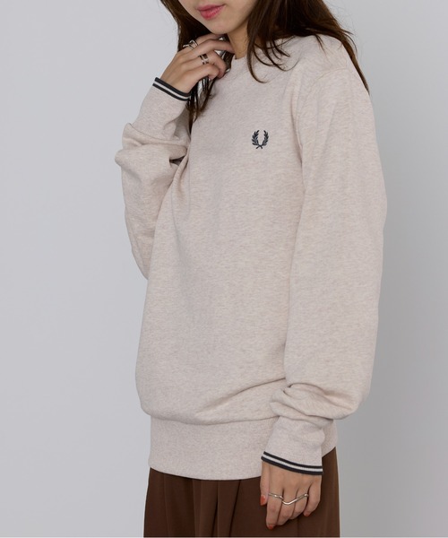 フレッドペリー　スウェット　オートミール　ベージュスウェット裏起毛タグ付き未使用 FRED PERRY（フレッドペリー） トレーナー スウェット 「FRED PERRY