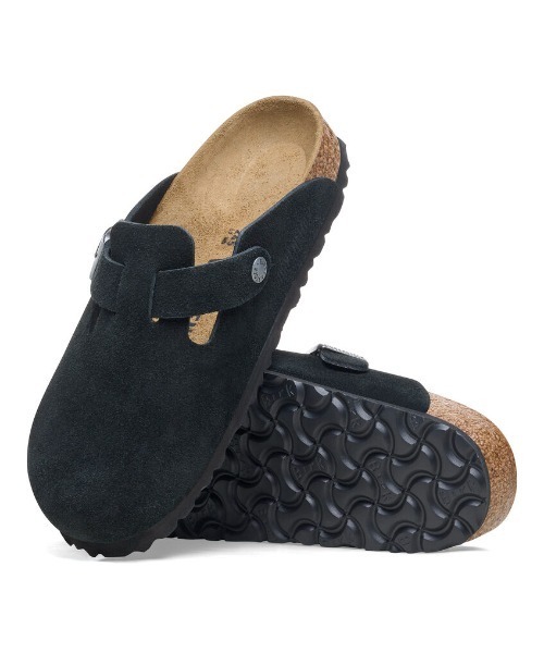 新品未使用　ビルケンシュトック サンダル ボストン ベルト ホワイト 24.5㎝ BIRKENSTOCK｜ボストン Boston LEVE スエードレザー クロッグ