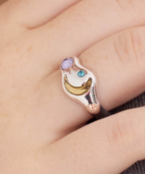 ANU 指輪 リング happy moon ring - ハッピームーンリング