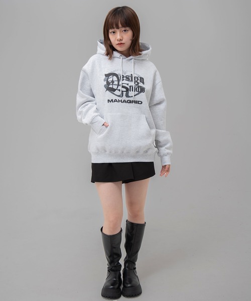パーカー 「mahagrid/マハグリッド」 DESIGN STUDIO HOODIE (発泡)/デザインスタジオ フーディー レディース メンズ MAHAGRID パーカー 「mahagrid/マハグリッド」 DESIGN STUDIO