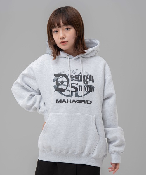 パーカー 「mahagrid/マハグリッド」 DESIGN STUDIO HOODIE (発泡)/デザインスタジオ フーディー レディース メンズ MAHAGRID パーカー 「mahagrid/マハグリッド」 DESIGN STUDIO