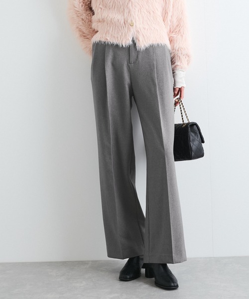 VIS（ビス） スラックス パンツ 「美easy」ウーリッシュ2タックワイド