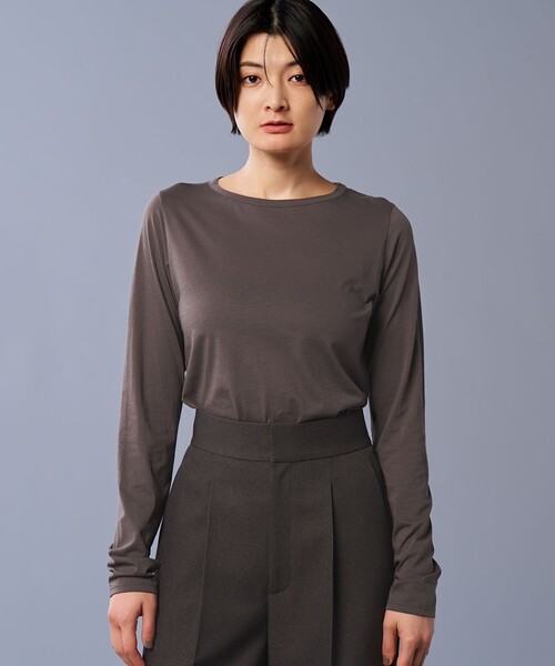 uncrave アルビニスタ シフォン ボートネック カットソー 2色セット uncrave tシャツ アルビニスタシフォン ボートネック カットソー