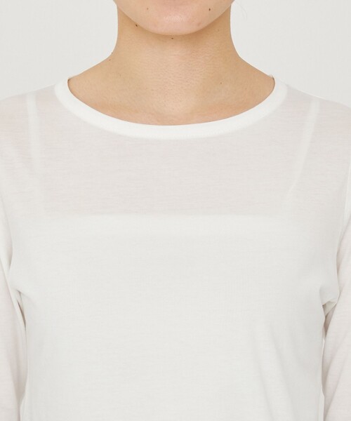 uncrave アルビニスタ シフォン ボートネック カットソー 2色セット uncrave tシャツ アルビニスタシフォン ボートネック カットソー