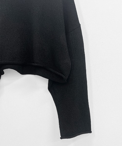 ニット セーター 「hideka select」ラメショートニット / クロップド丈 レディース HEILIS ニット セーター 「hideka select」ラメショートニット