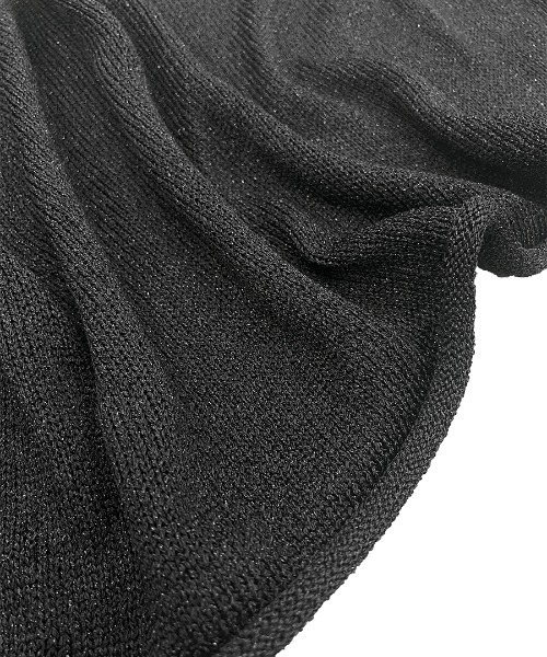 ニット セーター 「hideka select」ラメショートニット / クロップド丈 レディース HEILIS ニット セーター 「hideka select」ラメショートニット