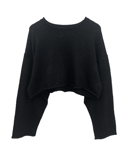 ニット セーター 「hideka select」ラメショートニット / クロップド丈 レディース HEILIS ニット セーター 「hideka select」ラメショートニット
