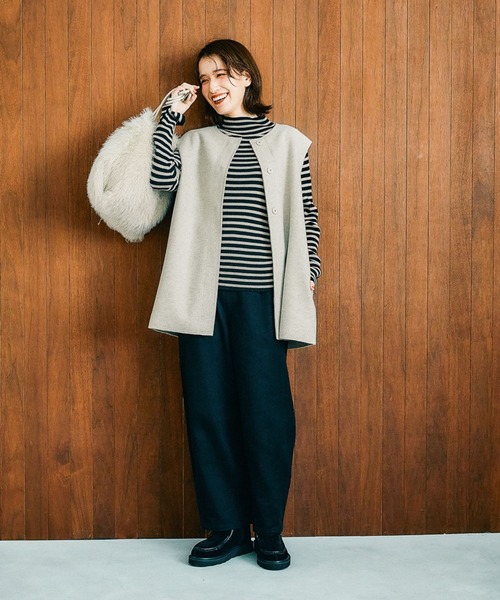 【新品】caroline bosmans ジャケット 10y コットンナイロングログランジャケット | ADORE（アドーア