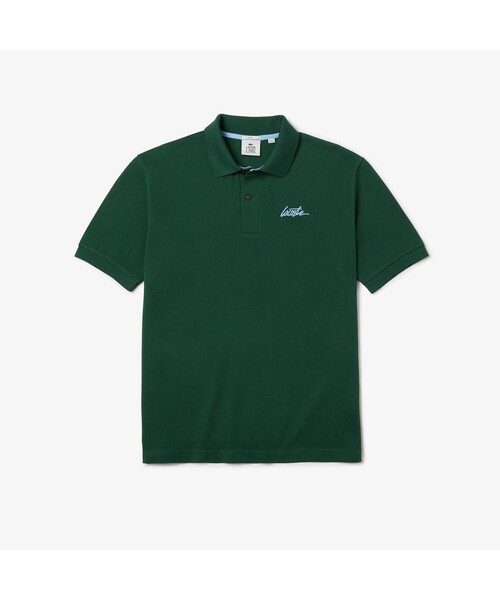 【美品】LACOSTE 黒 ポロシャツ 半袖 ワニロゴ サイズ5 XL相当 LACOSTE - LACOSTE ラコステ ポロシャツ シルバーラコステ 銀