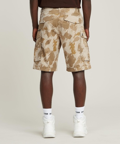 G-Star RAW ネイビー カモフラショートパンツ 32 G-STAR RAW パンツ ROVIC ZIP RELAXED SHORTS/リラックスワイド