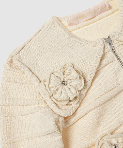 カーディガン Zip Up Knitted Cardigan レディース : ZOZOTOWN