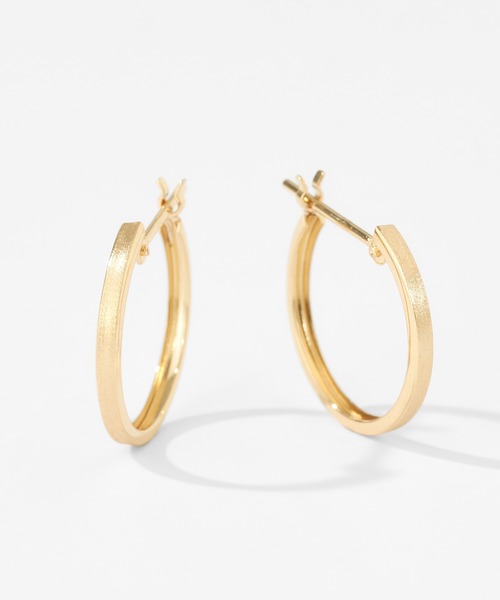 Jewel closet by L&Co. ピアス K18 フープ ピアス レディース メンズ