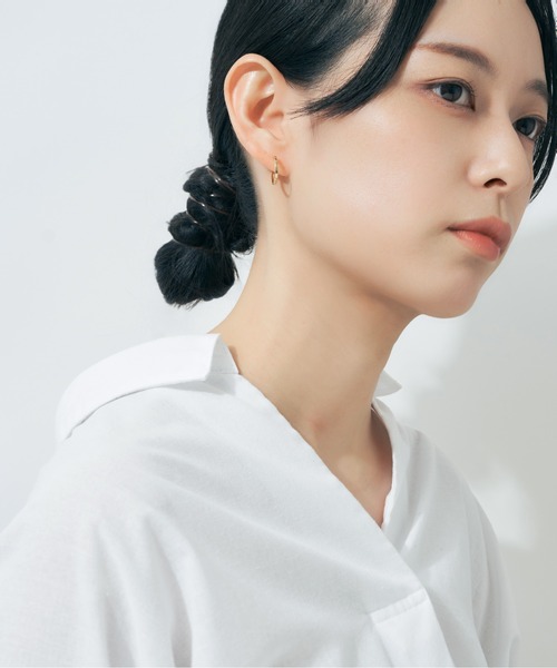 Jewel closet by L&Co. フープ ピアス K18 フープ ピアス レディース