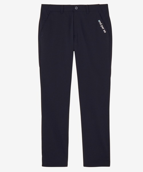 and per seネイビー スリムフィットパンツ and per se アンパスィ ゴルフウェア メンズ ゴルフパンツ