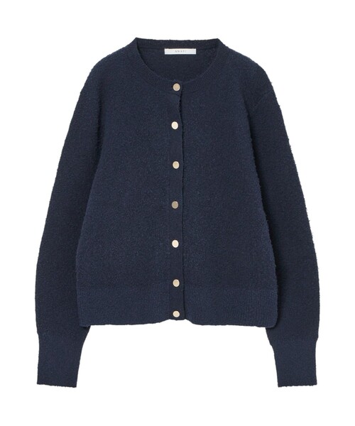 ANAYI（アナイ） カーディガン ネップスムースクルーネック