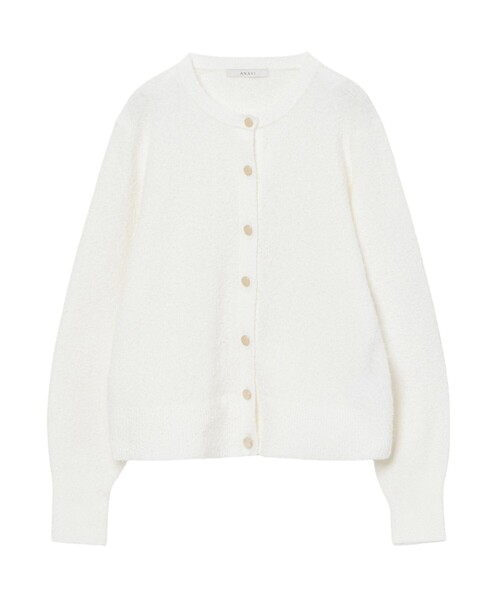 ANAYI（アナイ） カーディガン ネップスムースクルーネック