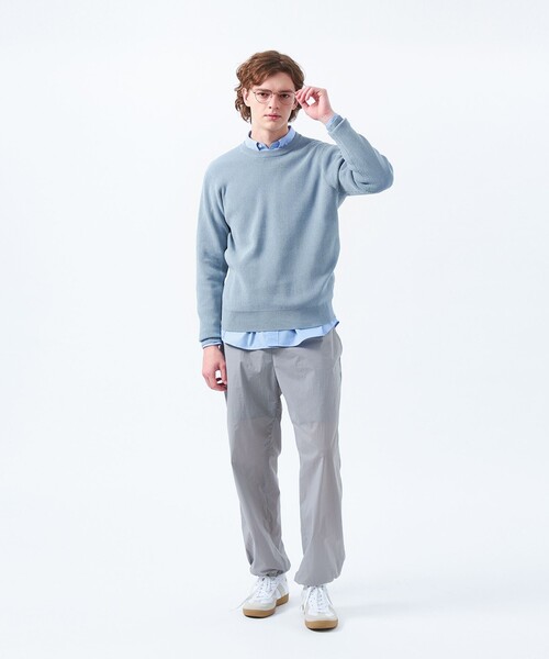 MACKINTOSH グレー 長袖セーター イタリアンシェットランドウールクルーネックニット(トップス