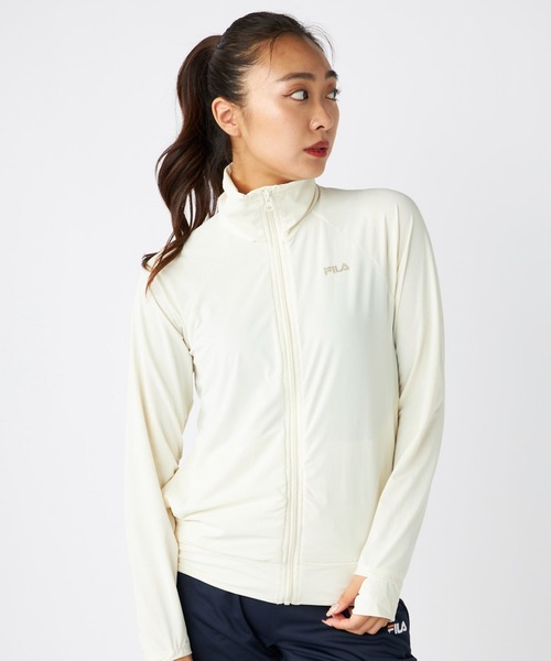 フィラホワイトジャケット Sサイズ FILA フィラ レディース クロスジャケット ストレッチクロス