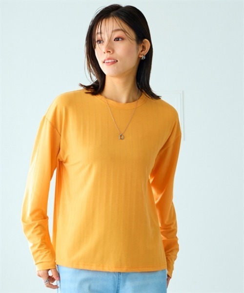 リブカットソー index（インデックス） tシャツ 「7色展開/XS-LLサイズ」ボートネック