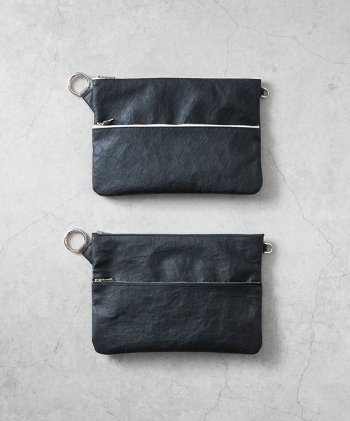 SENTI（センティ） ポーチ Dyneema(R) Leather W ZIP POUCH LL 超軽量