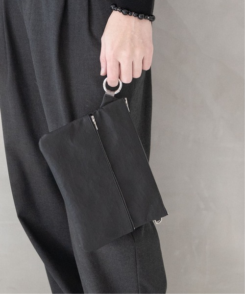 SENTI（センティ） ポーチ Dyneema(R) Leather W ZIP POUCH LL 超軽量